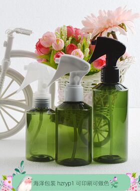 100ml/150ml/200ml斜肩墨绿色小老鼠喷雾瓶 细雾浇花瓶 塑料喷壶