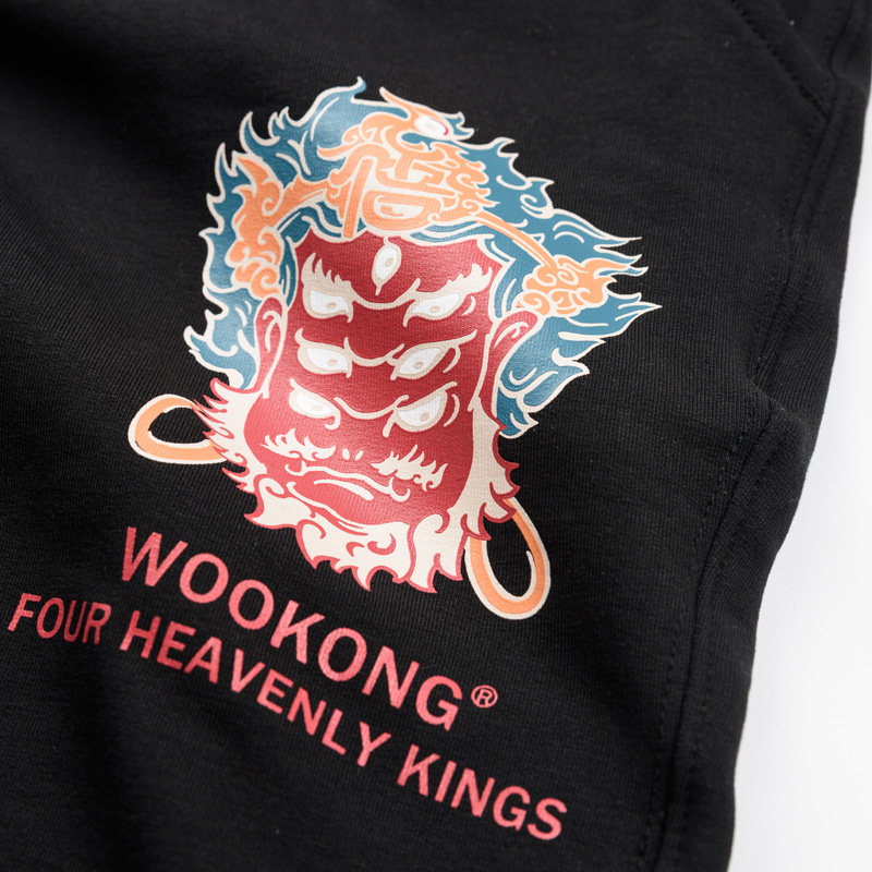wookong悟空2026夏季新品广目天王印花运动短裤男士女休闲裤潮