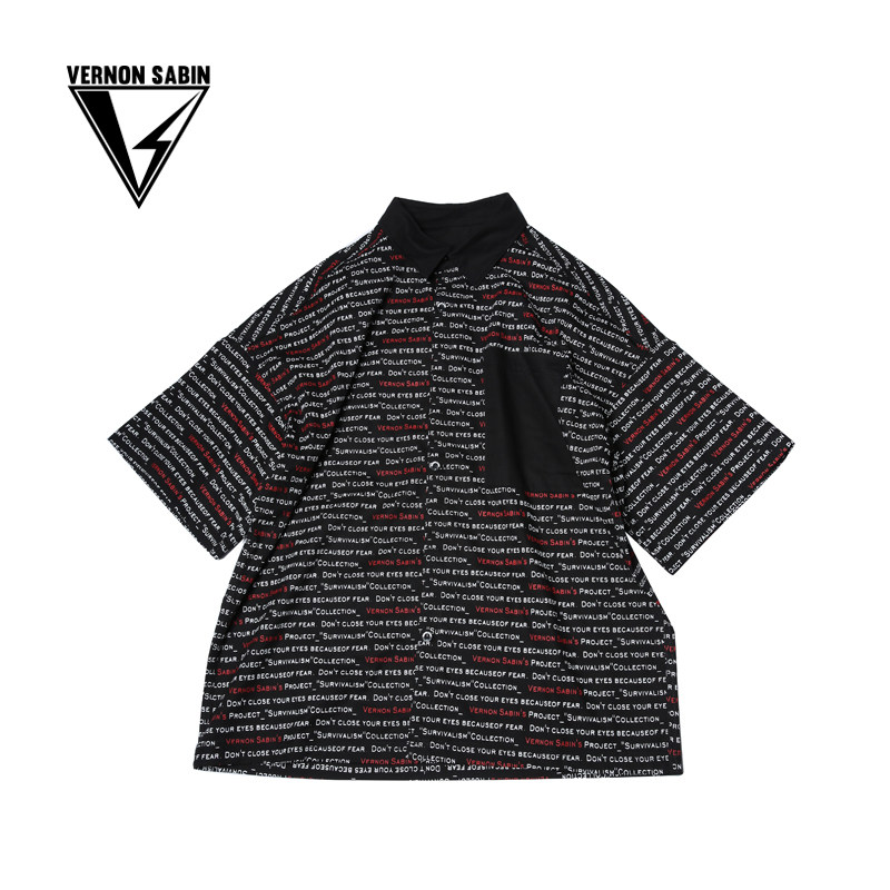vernon sabin潮牌精装追女仔套路同款衬衫宽松夏季青年男女情侣