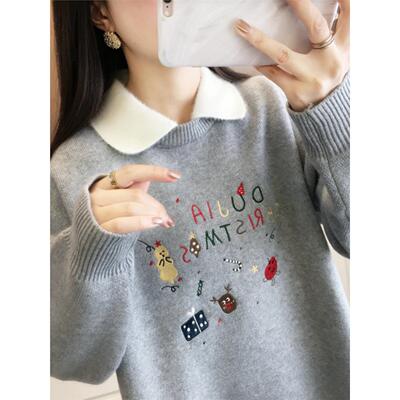 秋季2025新款娃娃领假两