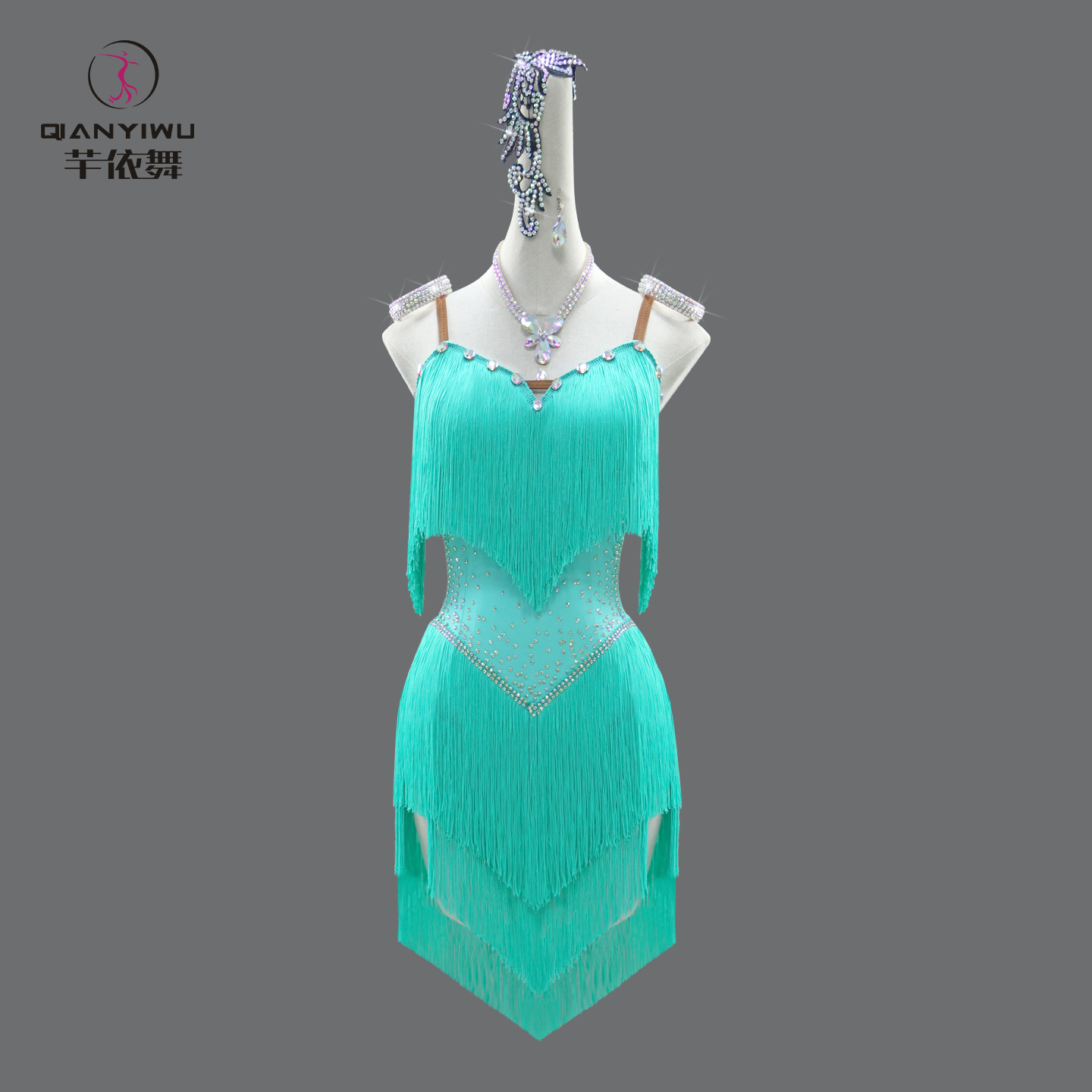 芊依舞2025新款性感拉丁舞演出服