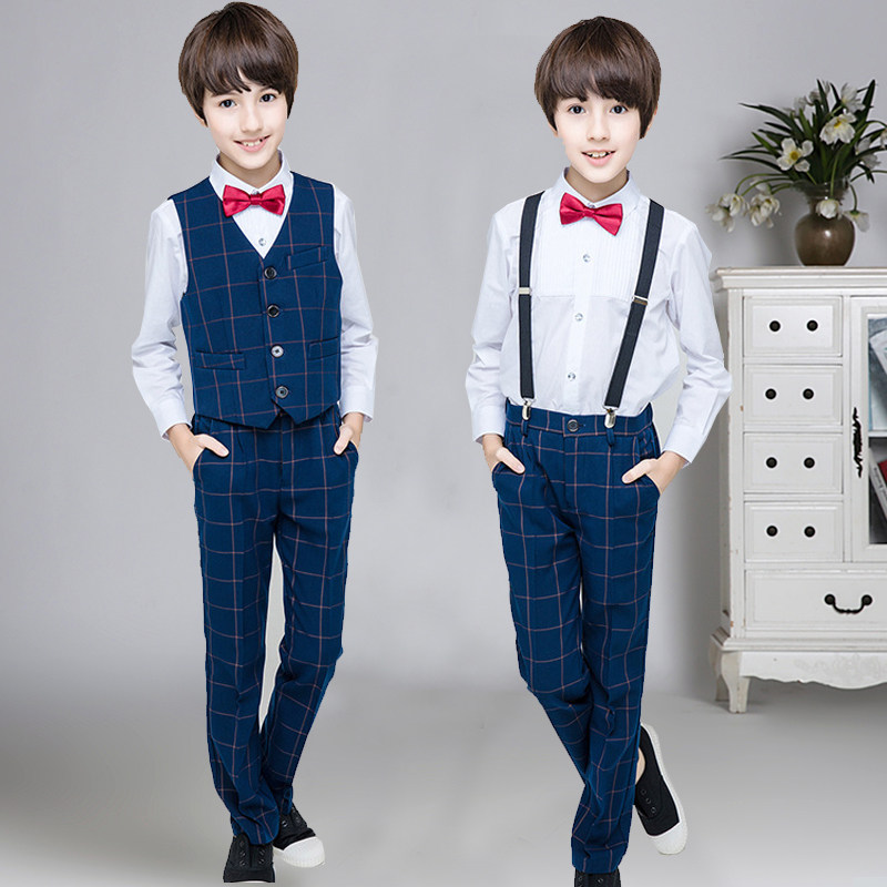 男童西装小花童衬衫钢琴演出服