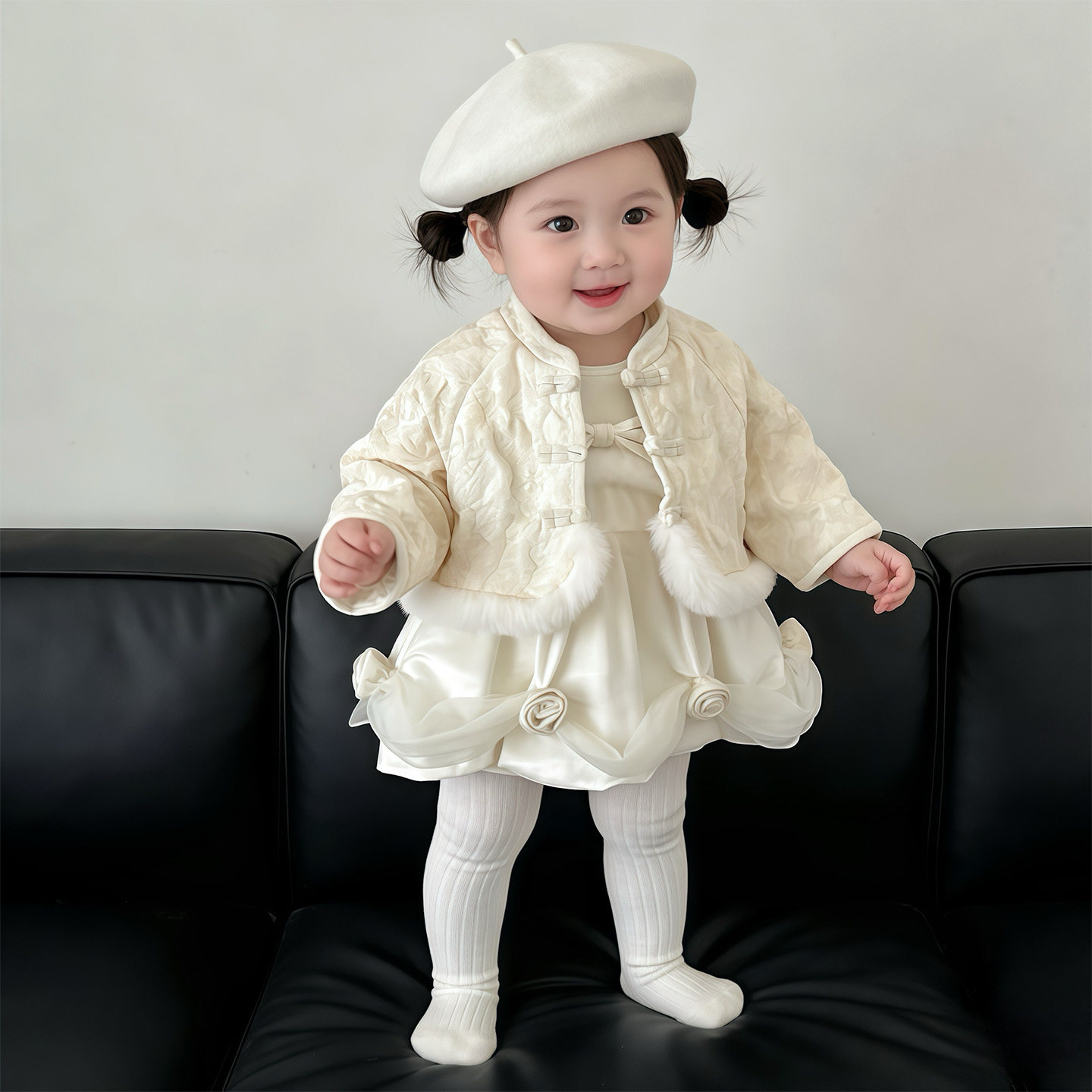 婴儿年服分体套装冬季超萌新中式裙子外套宝宝新年衣服拜年服冬装,童装/婴儿装/亲子装,套装,淘宝优惠券,粉丝福利购,淘宝优惠卷