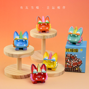 鱼里风物｜可爱卡通瓦猫摆件小号云南非遗文创古城旅游纪念小礼物