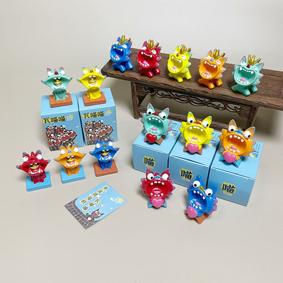 鱼里风物｜瓦喵喵摆件小号云南非遗瓦猫大理古城旅游文创桌面摆设