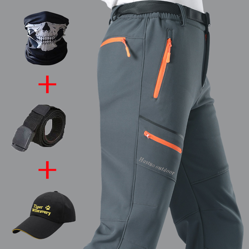 买一送四加绒加厚防风户外冲锋裤