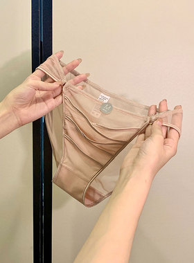 高开叉内裤女爆款蕾丝内裤女纯欲2024新款薄款法式网纱女士