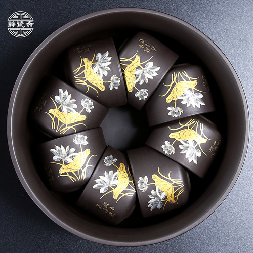 紫砂茶洗手工大号茶洗杯洗笔洗