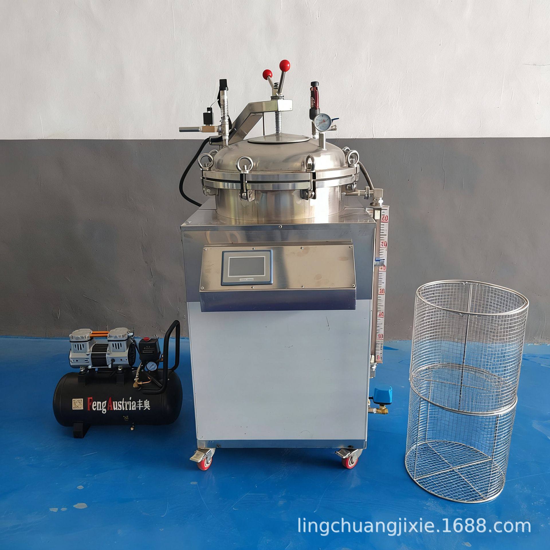 小型立式反压杀菌锅全自动高温杀菌锅牛肉熟食烧鸡食品杀菌机器,工业油品/胶粘/化学/实验室用品,灭菌器/灭菌锅,淘宝优惠券,粉丝福利购,淘宝优惠卷