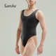 男士 sansha 三沙男童舞蹈服 芭蕾舞连体服少年背心圆领练功服演出
