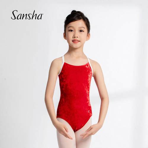三沙丝绒儿童连体芭蕾舞服