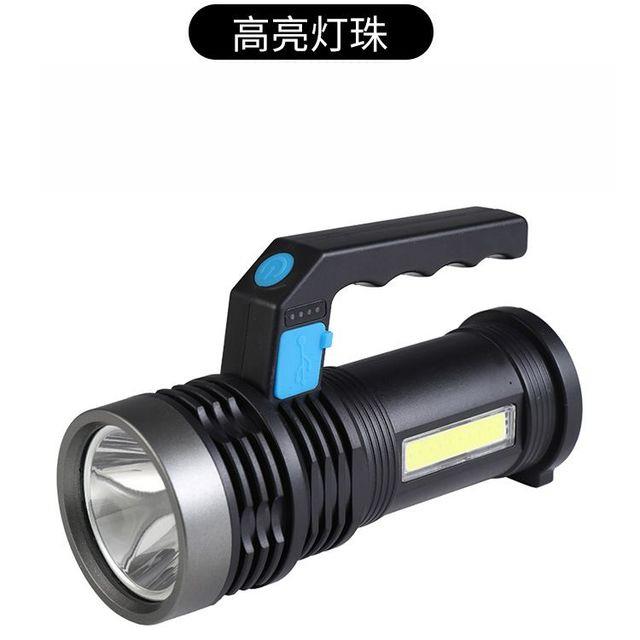 LED强光手电筒充电户外大功率远射手提灯探照氙气长续航侧灯