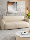 斯堪 纳维亚沙发小公寓家庭客厅出租公寓双人办公室接待皮革艺术