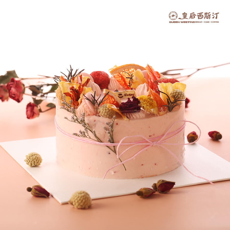 日本动物奶油网红创意ins风森系硕果干花果干蛋糕沈阳同城配送