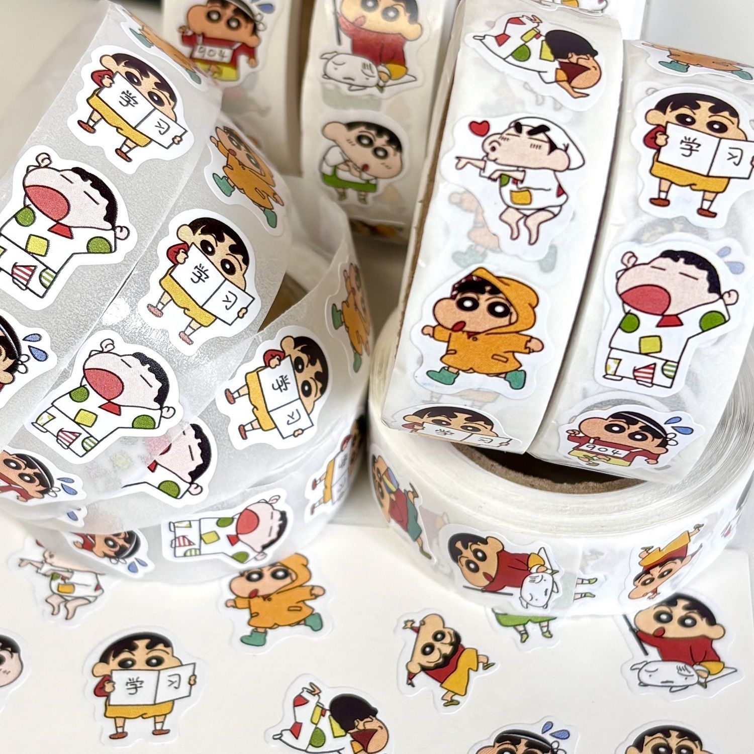 蜡笔小新卷卷贴纸ins风格高颜值图片