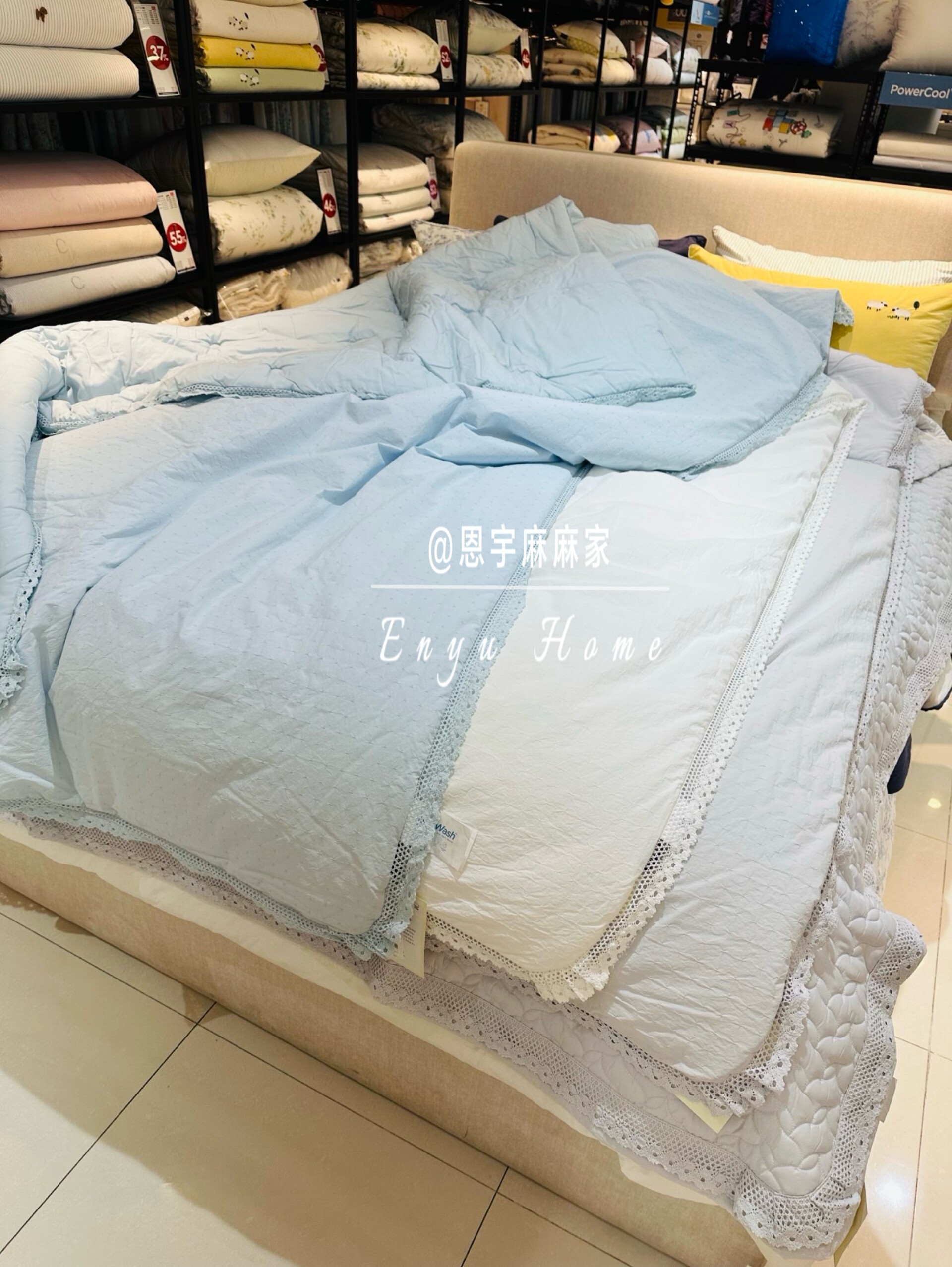 韩国专柜正品cozy nest 纯色简约夏被四件套 舒适亲肤可机洗