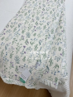 韩国专柜高端品牌代购 软软糯糯双面可用 莫代尔棉绗缝床盖