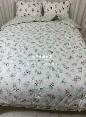 Laura Ashley｜韩国专柜正品新品纯棉白色碎花一体被 软糯舒服