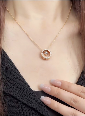 水冰月轻奢小众圆环项链