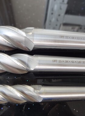 西南SWT 超硬含铝锥柄立铣刀33 34 35 36 38 40 42 45 50mm 四刃