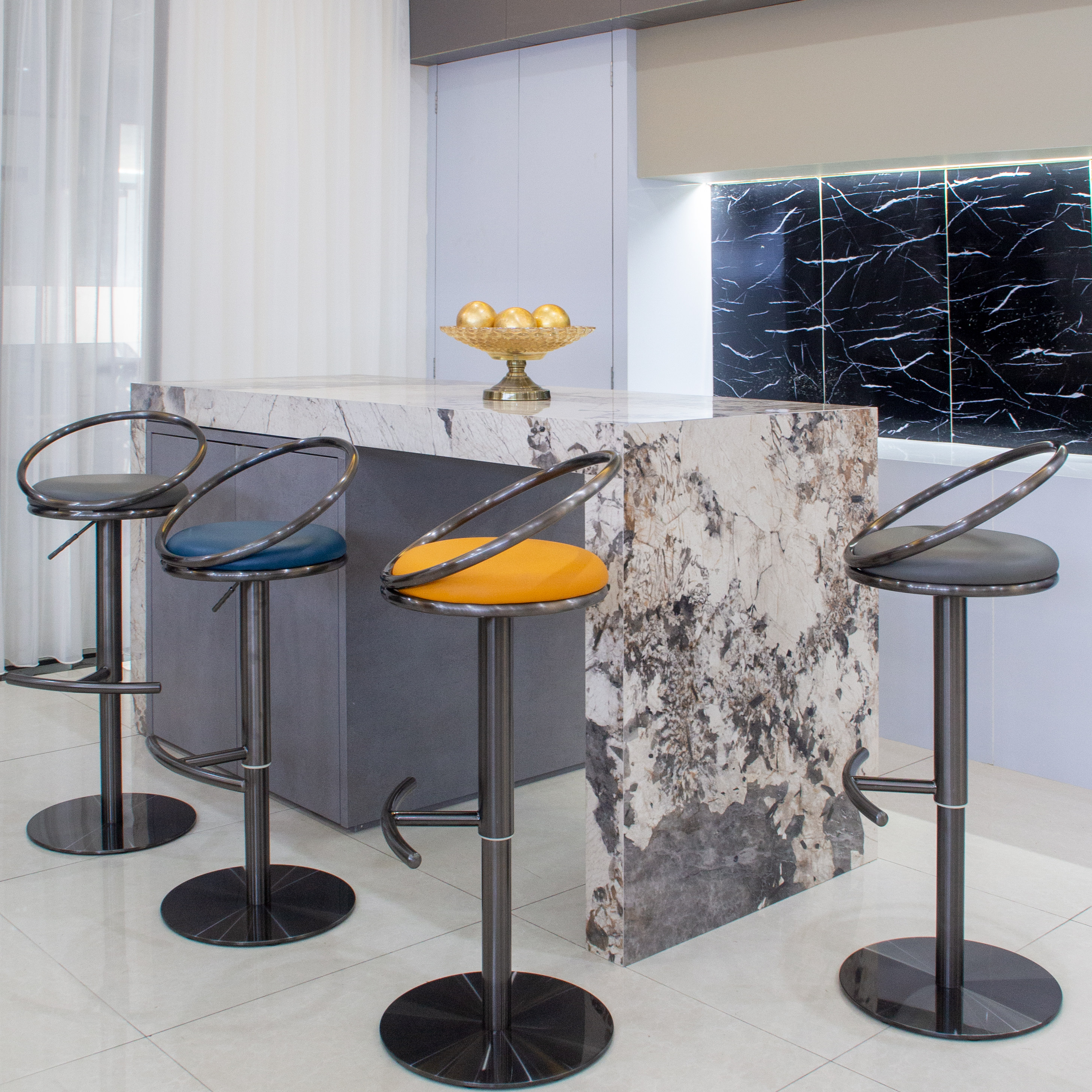 时祥不锈钢酒吧椅可调节高度旋转吧台椅现代简约家用升降岛台椅,住宅家具,家用高脚椅,淘宝优惠券,粉丝福利购,淘宝优惠卷