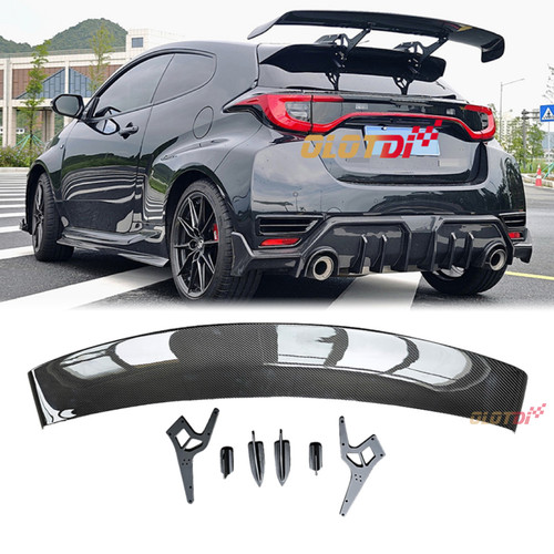 适用丰田GR雅力士YARIS GEN1 GEN2用改装SARD款干碳纤维立式尾翼