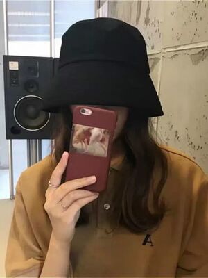 女韩版潮百搭日系防晒帽子渔夫帽