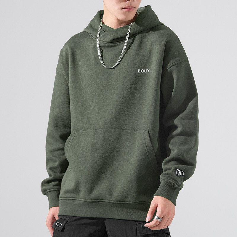 【品质好物】无绳小字母连帽卫衣