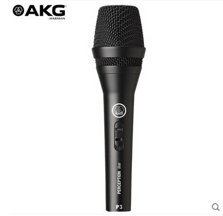 AKG/爱科技 P3S专业动圈麦克风有线话筒吉他管乐人声麦克风