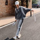 休闲运动超火卫衣套装女春秋2025年新款宽松炸街学院风加厚两件套，女装套装/套裙，依依服饰