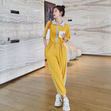 现货！两色冰丝薄款显瘦垂感拼色面膜连体裤802-P115控168，女装休闲裤，依依服饰