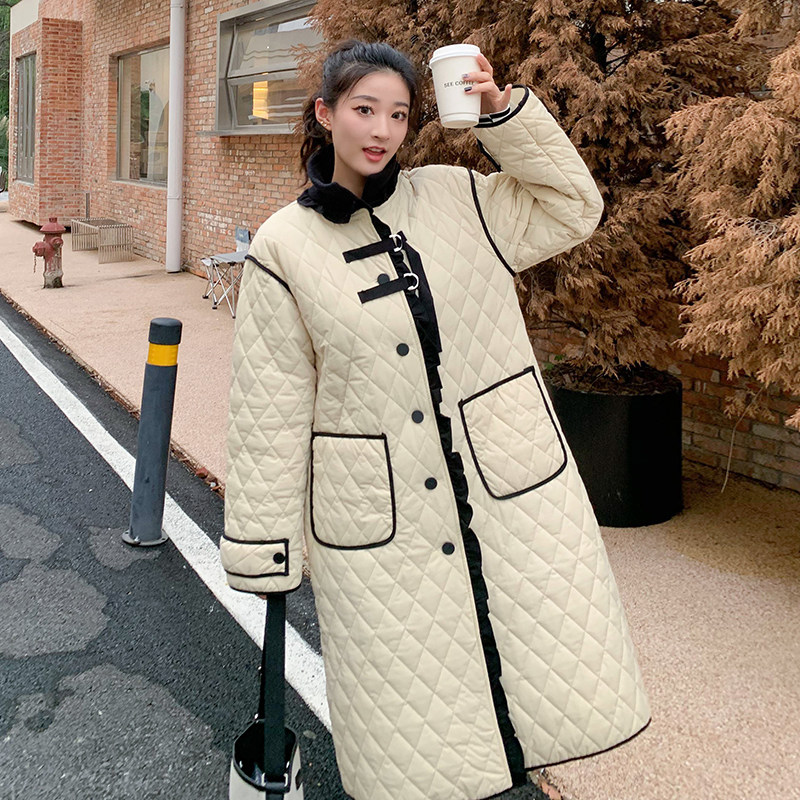 图大货！冬季轻便设计感小众韩系菱格加厚服2290-P180控268图片
