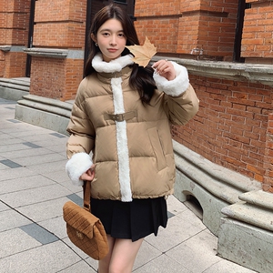 001【图】新品现货！兔毛拼接90绒羽绒服M112-P235控358图片