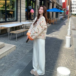 【现货】减龄撞色提花羊羔毛外套B001-8501-P155控238图片