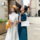 现货秒发！闺蜜泡泡袖连衣裙0609-P85控138，女装连衣裙，依依服饰