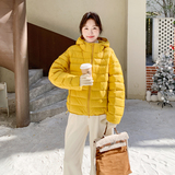 【现货】龟背连帽排骨90绒羽绒服B001-M215-P305控438，女装羽绒服，依依服饰