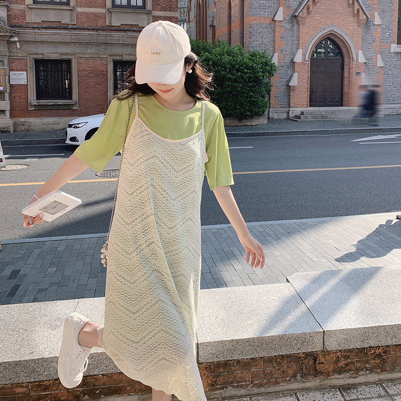 现货！法式吊带复古茶歇宽松连衣裙套装6028-P115控168，女装套装/套裙，依依服饰