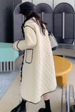 新款大货已出！冬季轻便保暖小众韩系菱格衣服2290-P180控268，女装棉衣/棉服，依依服饰