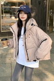 【图大货】冬季百搭时尚连帽加厚羽绒服M131-P215控328，女装羽绒服，依依服饰