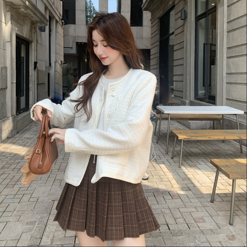【现货】新中式小香风粗花呢外套B001-8319-P145-控218,女装短外套,依依服饰