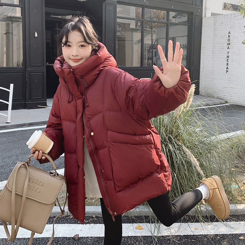 现货！泡芙欧版宽松白鸭绒羽绒服M161-P285控428,女装羽绒服,依依服饰