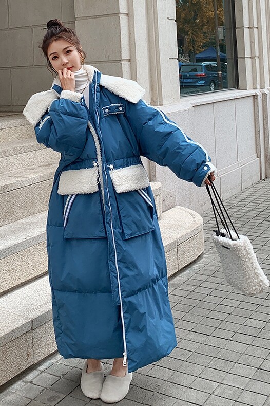 大货主推！！羊羔毛拼接服M36-P185控268（提供,女装棉衣/棉服,依依服饰