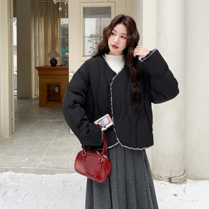 【现货】韩系花朵盘扣羽绒服 M180-P225控338图片
