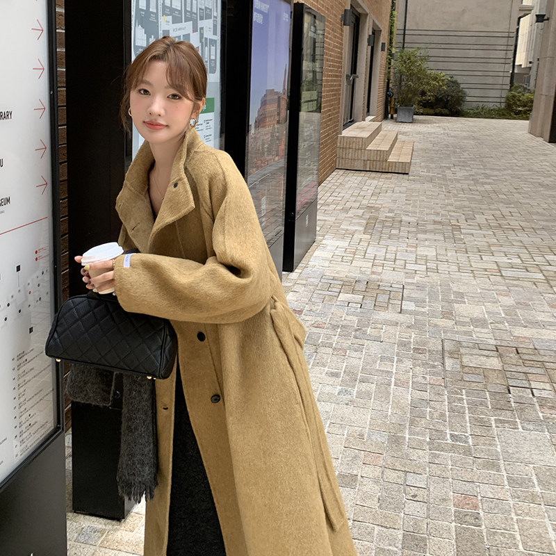 【图现货】高端立领双面羊绒大衣6200短P255控378长P275控398,女装毛呢外套,依依服饰