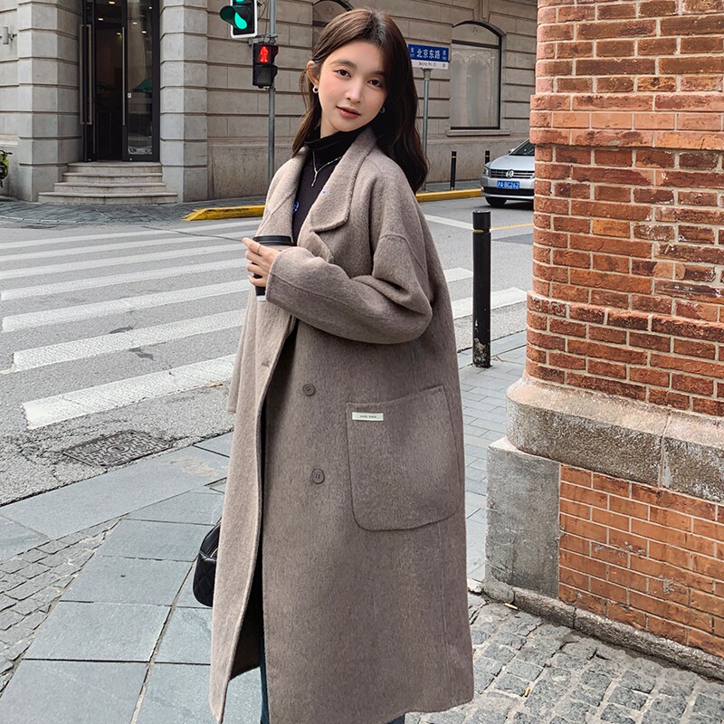 001【图】新品现货！双面70羊绒大衣6813-P295控418,女装毛呢外套,依依服饰