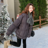 【现货】灰色针织围脖石墨烯云绒服M223-P250控368，女装棉衣/棉服，依依服饰