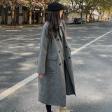001【图】主推新品现货足！双面正70羊绒大衣6811-P275控398，女装毛呢外套，依依服饰