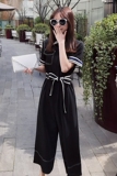 继续（新出现货）4色系带显瘦连体阔腿裤6616P105控158，女装休闲裤，依依服饰