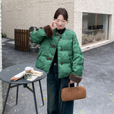 【现货】新中式风提花90白鸭绒羽绒服B001-M205-P285控428，女装羽绒服，依依服饰