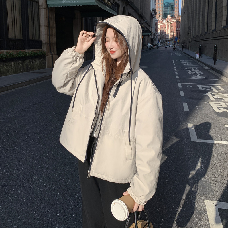【现货】连帽冲锋衣棉服外套B001-M186-P175控258,女装棉衣/棉服,依依服饰